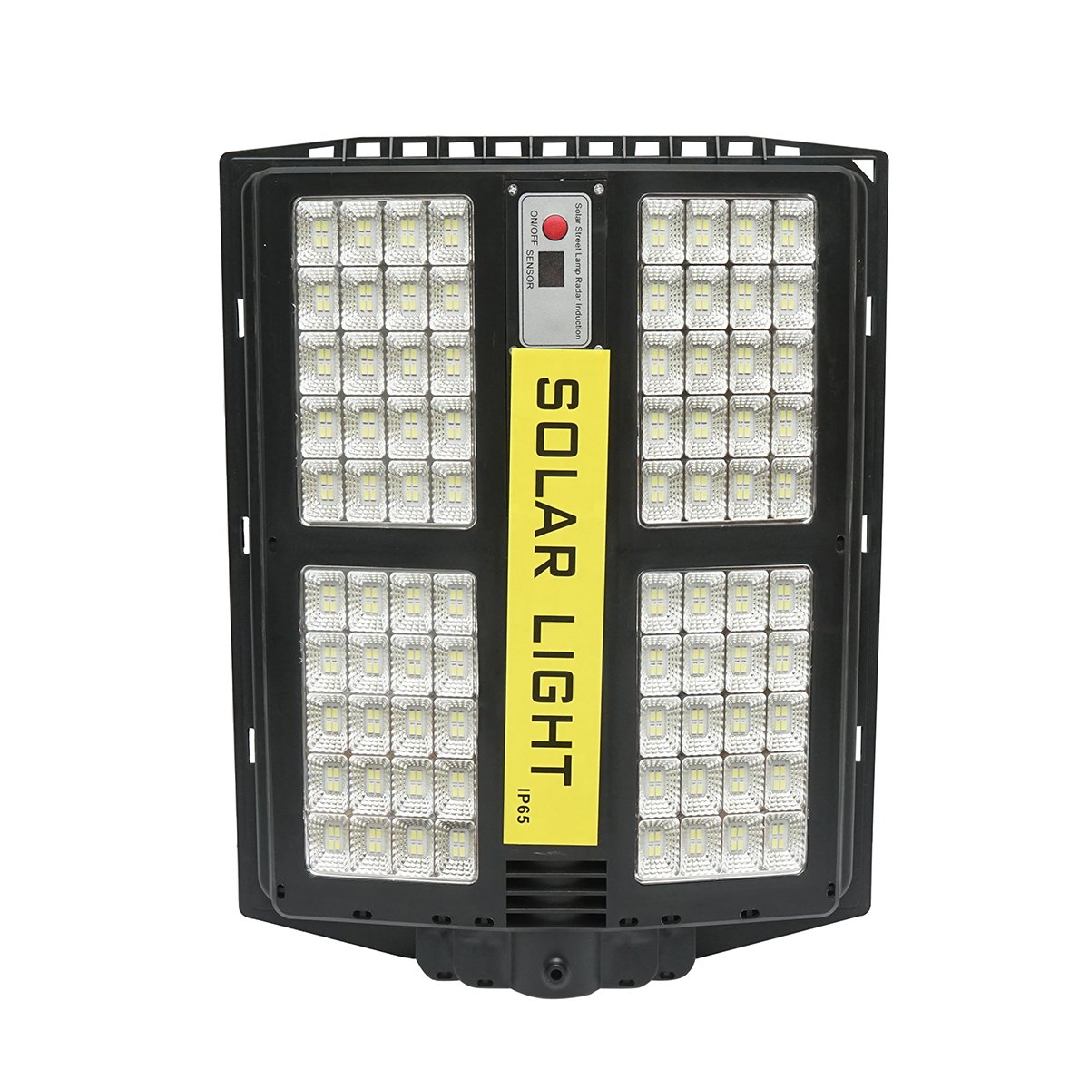 Lampa solara LED iluminat stradal 200W 6500K cu panou solar 15W, baterie 15000mAh, telecomanda, prindere pe stalp IP65 Breckner Germany